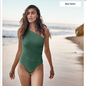 Summersalt Sidestroke One-Piece Swimsuit in “Olive” Size 12